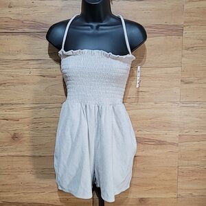 NWT‎ Bar III Beige Size S Romper